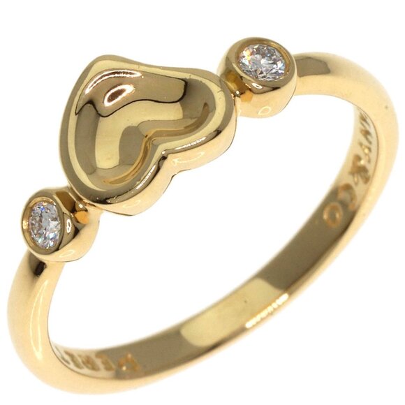 TIFFANY & CO. 18k Yellow Gold Diamond Ring - Picture 2 of 9